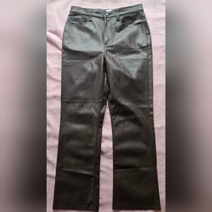 Pistola Brown Faux Leather Pants